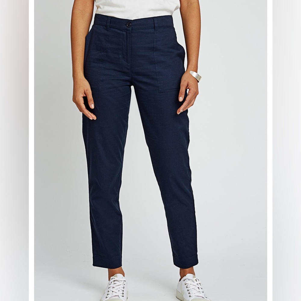 People Tree Claudia Trousers in Navy size 10